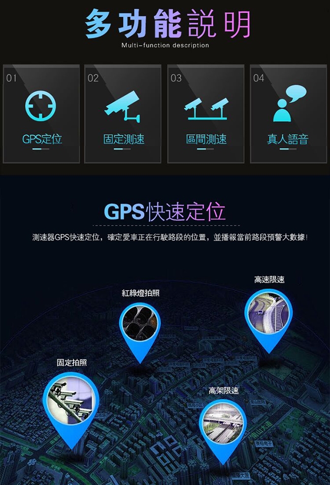 領先者 AK-11 隱藏式GPS測速器-急