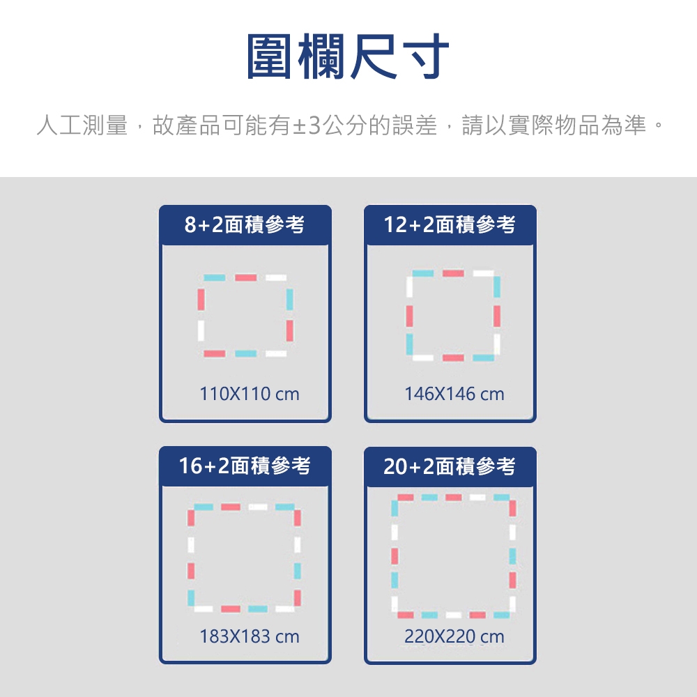 【Caring】星際樂園伸縮式安全圍欄(超值14片裝)