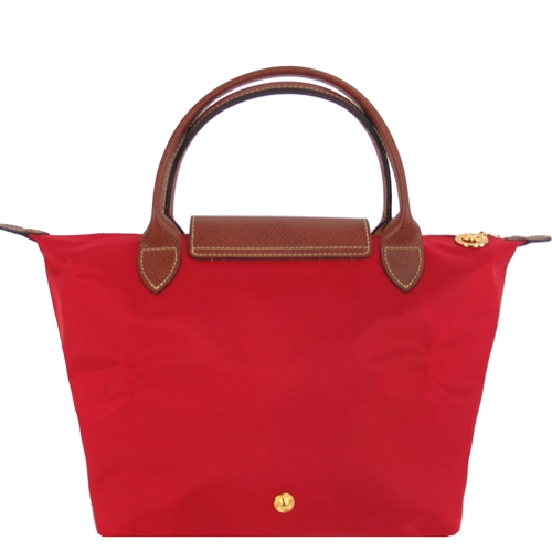 LONGCHAMP Le Pliage 短把摺疊水餃包(小/紅)