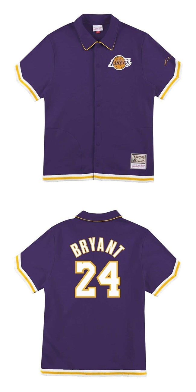 M&N NBA French Terry投籃熱身短T 湖人隊 Kobe Bryant