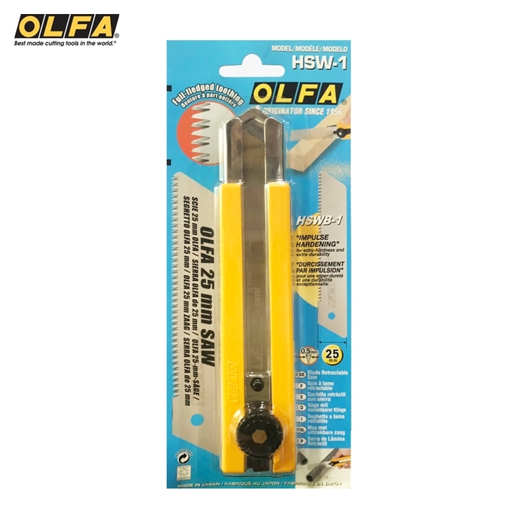 日本製造OLFA特大型鋸齒型鋸刀鋸子HSW-1(長10cm鋸片)