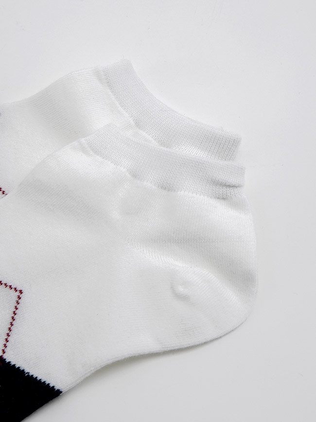 H:CONNECT 韓國品牌 男襪 - 菱格紋短襪組-白
