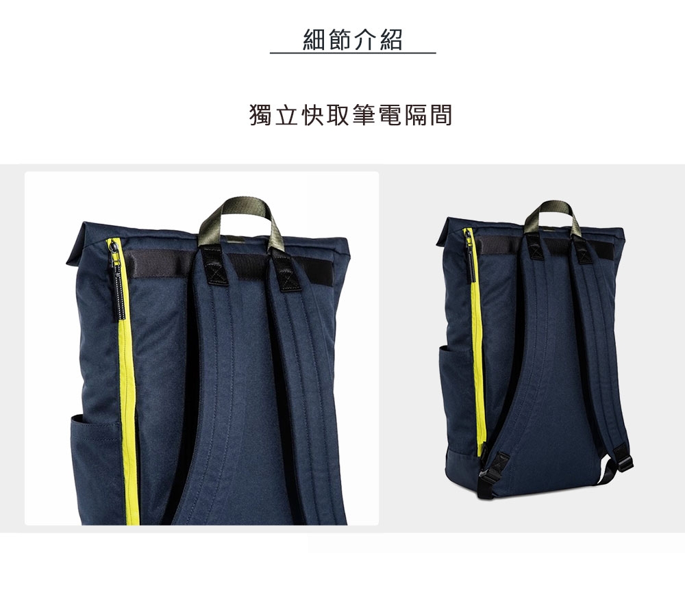 Timbuk2 Tuck Pack 捲式 15 吋電腦後背包 - 海軍藍