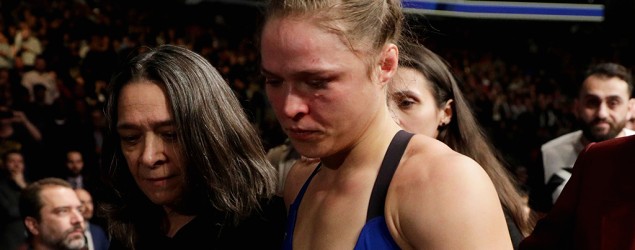 Ronda Rousey breaks silence on social media. (AP)