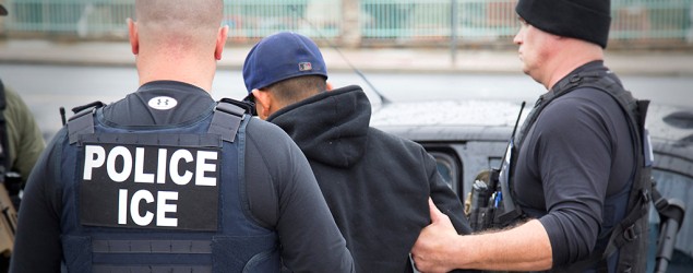 Hundreds of immigrants arrested in "routine" raids. (Reuters)