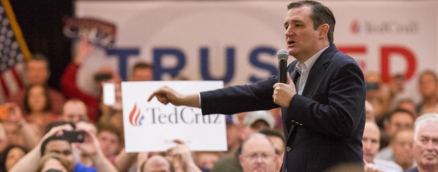 Ted Cruz at a rally in Kansas City. (Getty Images)