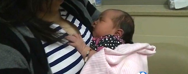 Mom's third baby takes everyone by surprise