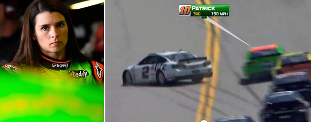 Driver loses control after contact with Danica