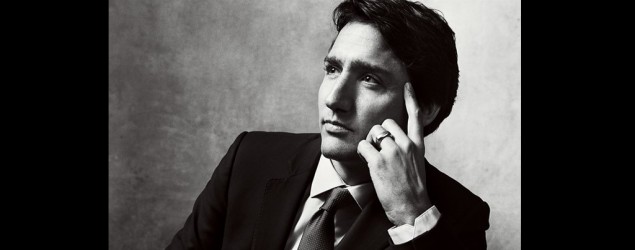 Justin Trudeau and Sophie Grégoire-Trudeau pose for Vogue photo shoot (Norman Jean Roy/Vogue)