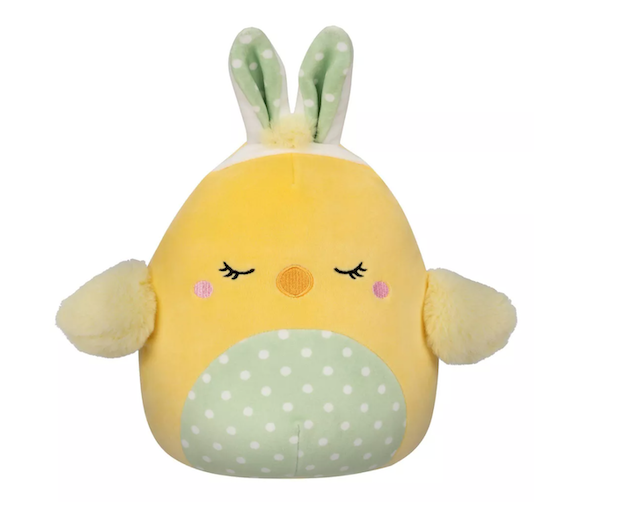 Squishmallows Easter Yellow Chick with Bunny Ears 
