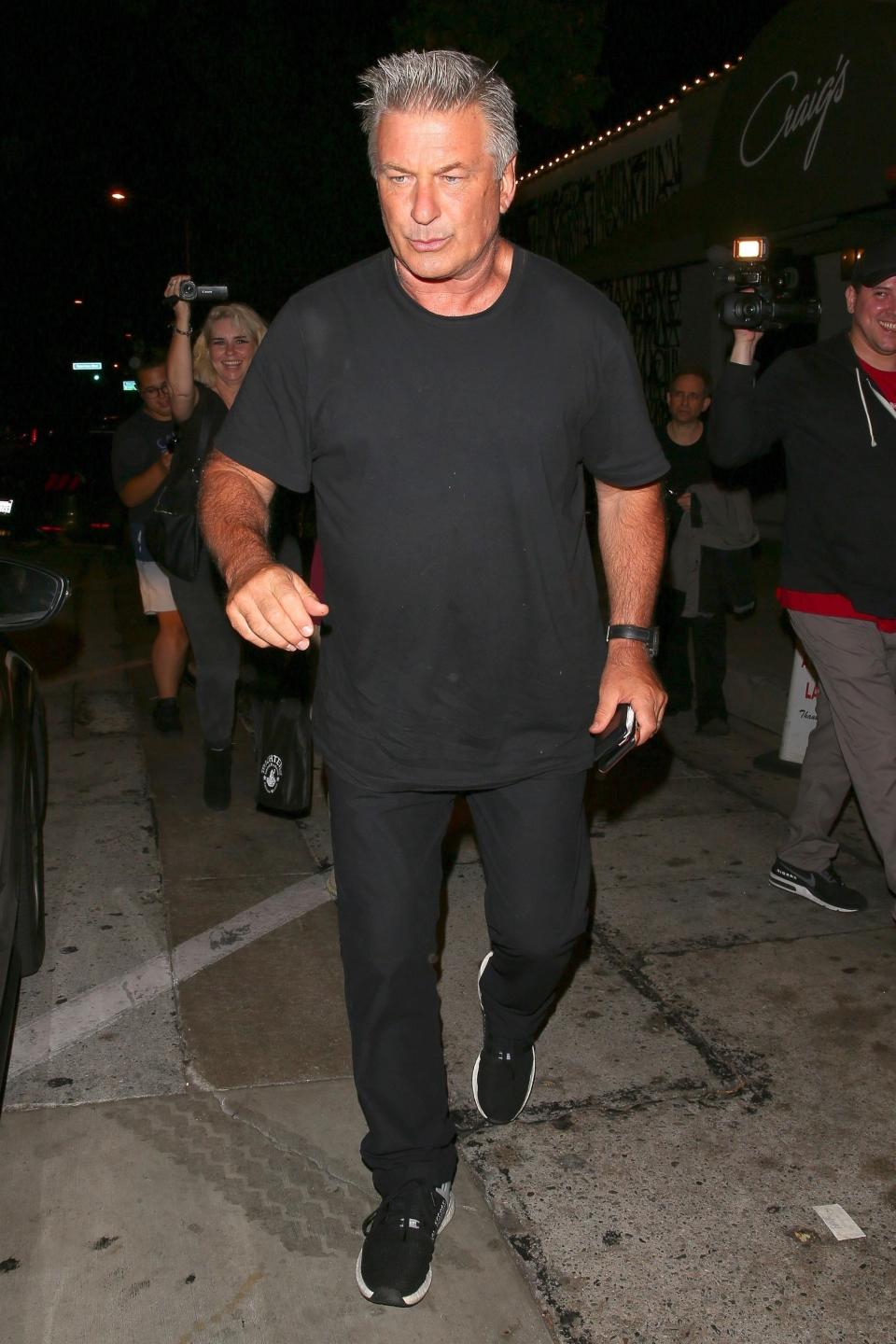 Alec Baldwin left Craig’s restaurant in a little bit too much of a hurry, forgetting to pay his bill. (Photo: Backgrid)