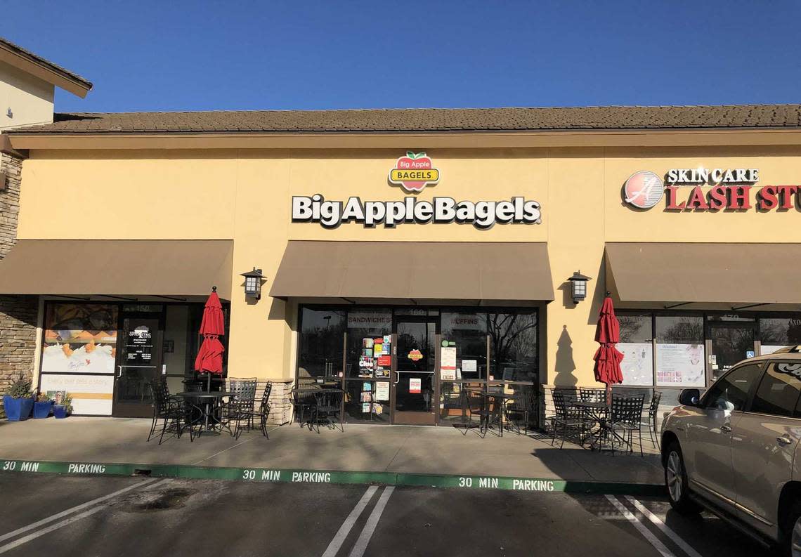 Big Apple Bagels on Francsico Drive in El Dorado Hills photographed on March 15, 2023. The Illinois-based company plans on expanding to Folsom’s Commonwealth Square later this year.
