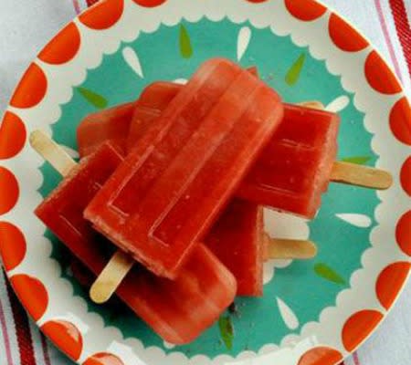 Watermelon Lime Popsicles