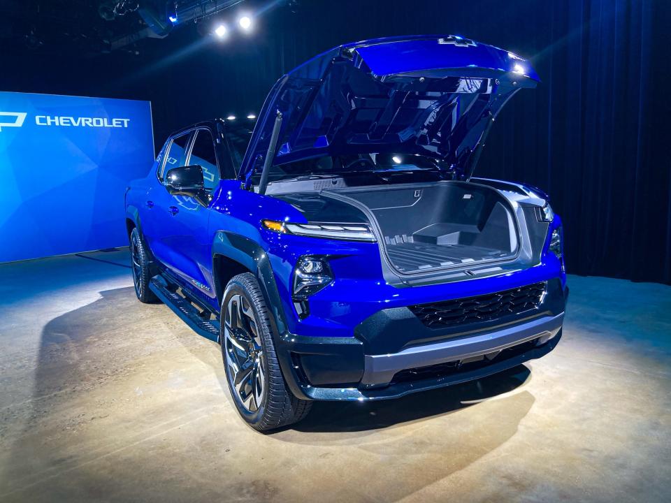 The Chevrolet Silverado EV electric pickup truck.