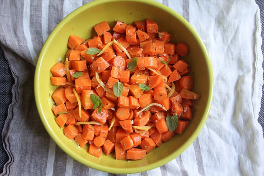 Carrot Salad With Cumin, Mint, and Preserved Lemon from Not Eating Out in New York