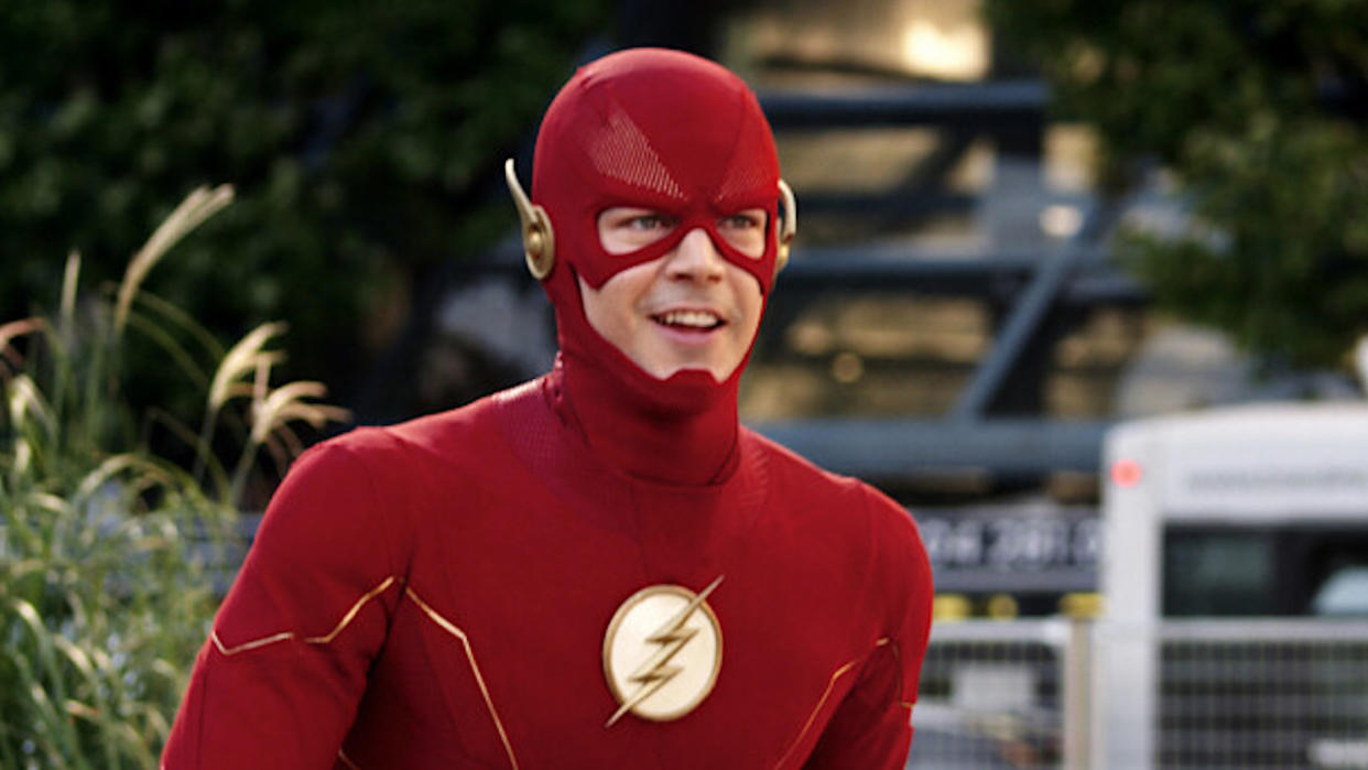  Barry smiling in Flash suit in The Flash final season 