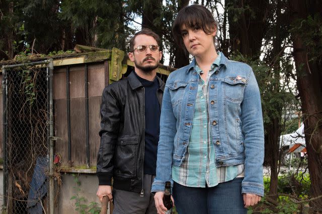 Allyson Riggs Elijah Wood and Melanie Lynskey in 'I Don't Feel at Home in This World Anymore'