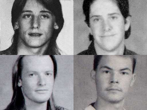 Soon after the yogurt shop murders, detectives questioned four teenage boys. Maurice Pierce, top left, was arrested for having a gun at a local mall. Forrest Welborn, top right, Michael Scott, bottom left and Robert Springsteen were the friends Pierce was hanging out with that day. They were all questioned and released. / Credit: AP Photo