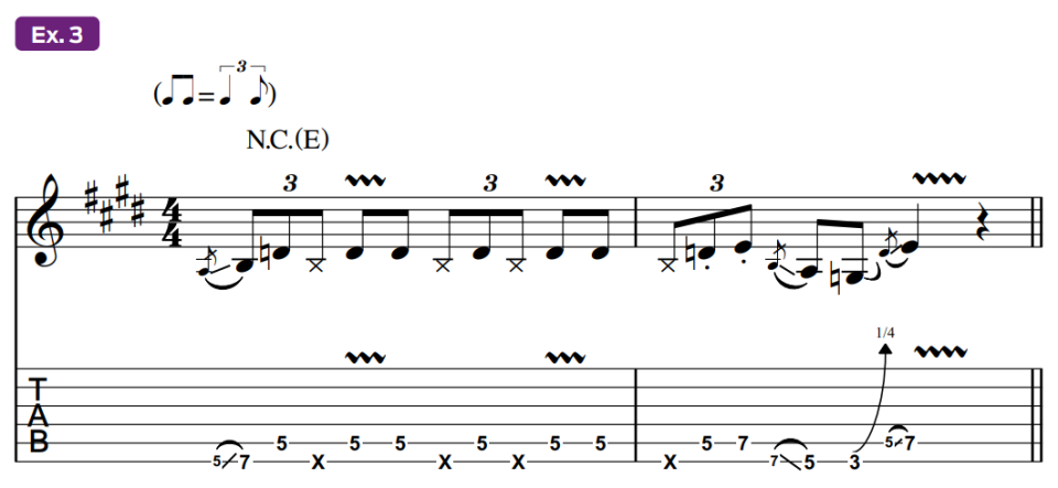 Guitar tablature