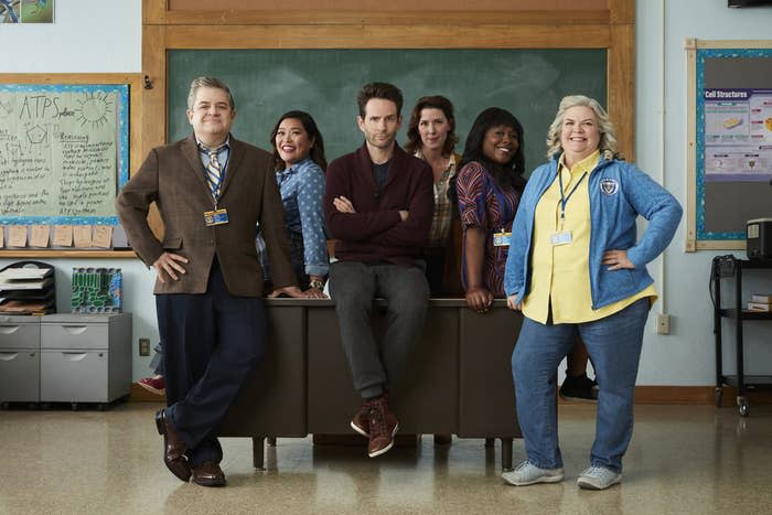 Patton Oswalt as Principal Durbin, Mary Sohn as Mary, Glenn Howerton as Jack, Jean Villepique as Michelle, Lyric Lewis as Stef, Paula Pell as Helen