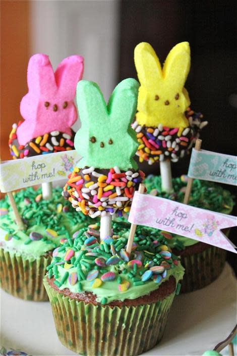 Chocolate Dipped Bunny Peeps 