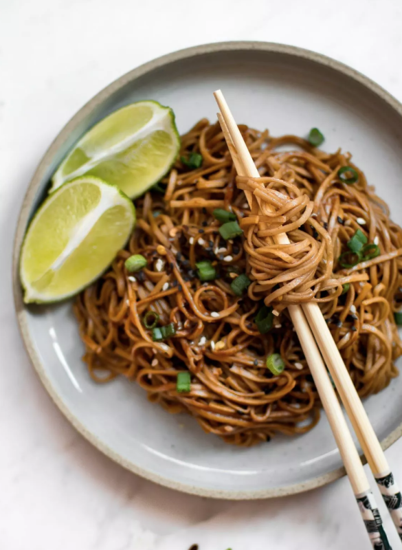<p>These spicy chili garlic noodles are fast, incredibly flavorful, and vegan. They're super easy and this dish is ready in under 15 minutes!</p><p><strong>Get the recipe: <a href="https://www.saltandlavender.com/chili-garlic-noodles/" rel="nofollow noopener" target="_blank" data-ylk="slk:Chili Garlic Noodles;elm:context_link;itc:0;sec:content-canvas" class="link "><em>Chili Garlic Noodles</em></a></strong></p>