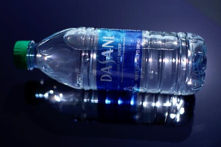 A bottle of Dasani drinking water is shown in this photo illustration