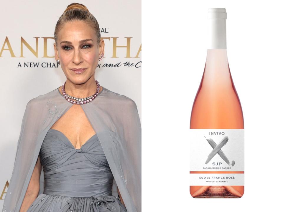 Sarah Jessica Parker and Invivo X SJP rosé.