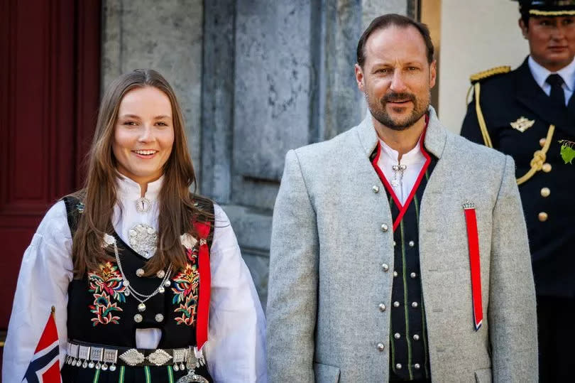 Princess Ingrid Alexandra (L) and Crown Prince Haakon Magnus