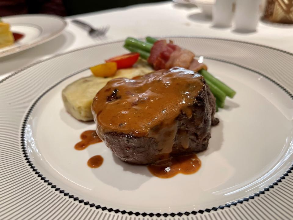 This steak, served at Wish restaurant 1923, was among our favorite dishes on board. (Photo: Carly Caramanna)