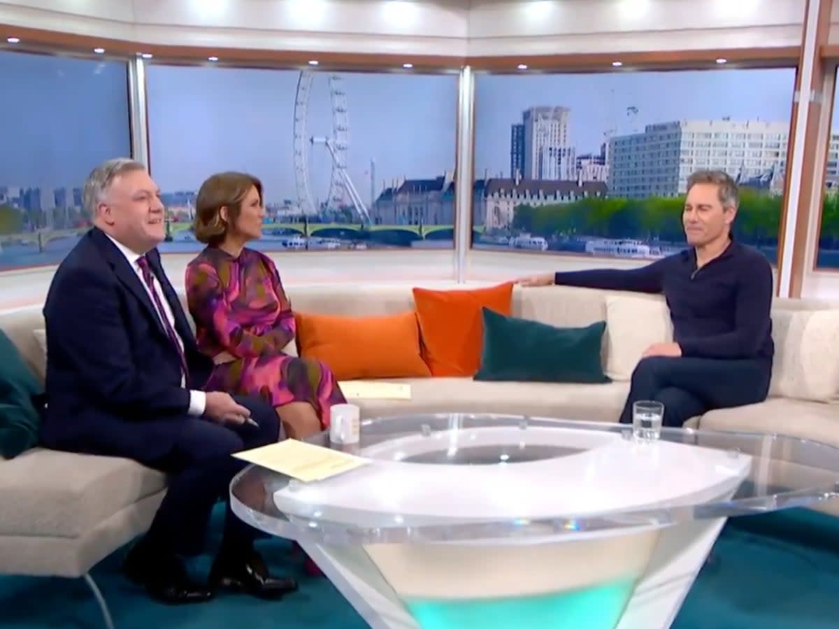 Eric McCormack being interviewed on ITV’s Good Morning Britain (ITV)