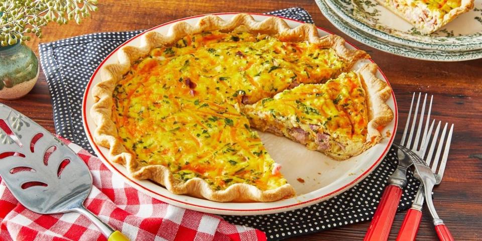 easter recipes ham and cheese quiche