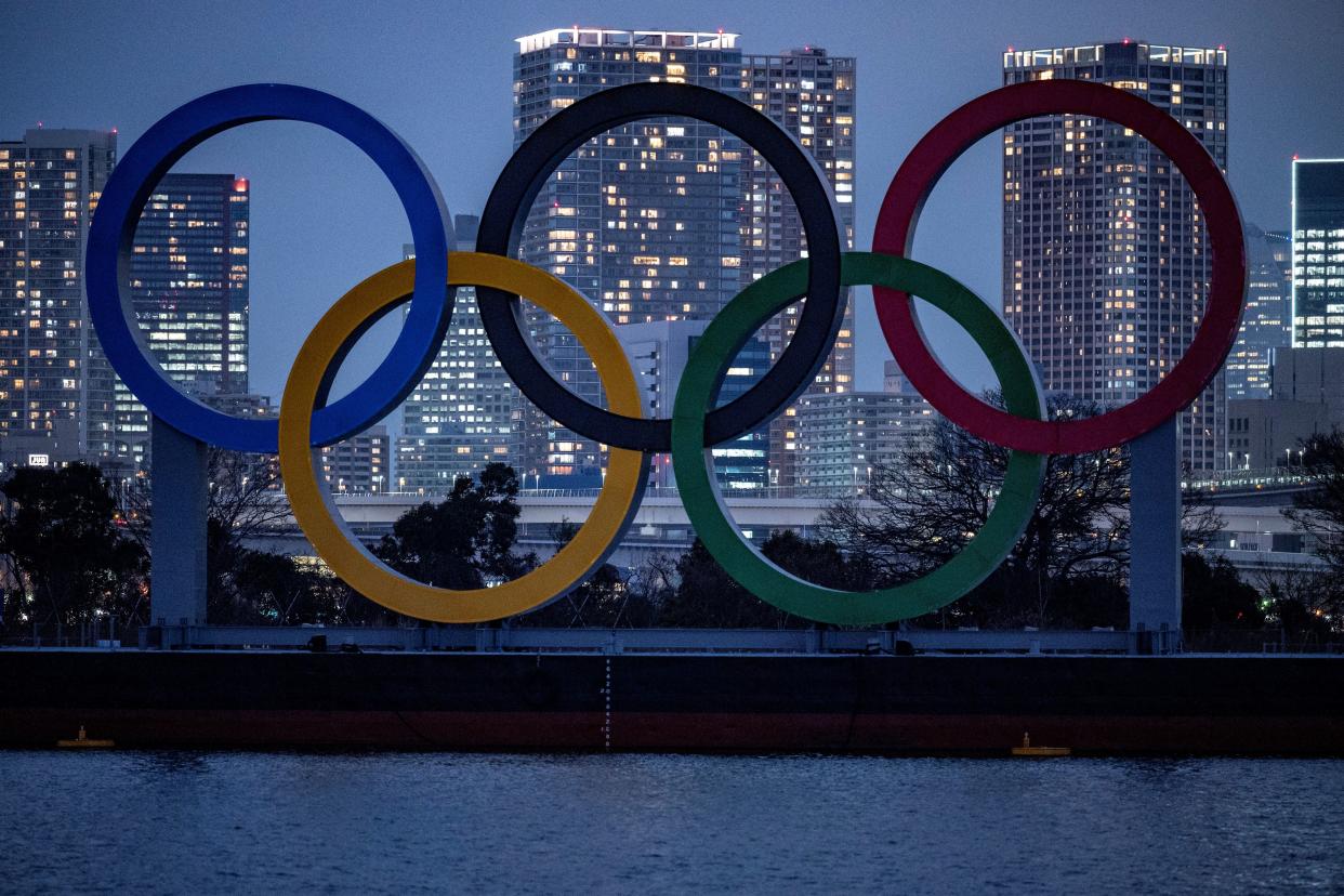 <p>Covid threat: The Tokyo Olympic Games have already been delayed by a year due to coronavirus</p> (AFP via Getty Images)