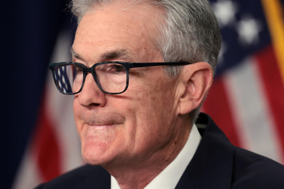 Fed Chairman Jerome Powell said he's watching the decline in excess bank reserves 'carefully.'<p>Win McNamee/Getty Images</p>