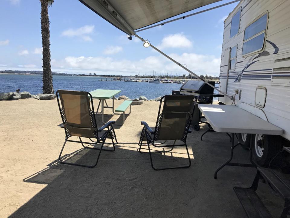 A view of the marina from Campland on the Bay in San Diego.