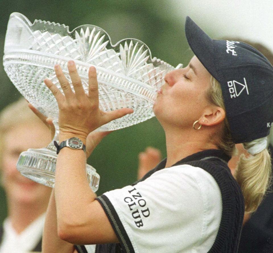 Australian Karrie Webb’s 41 victories places her tied for 10th with Babe Zaharias all-time. (Getty Images)