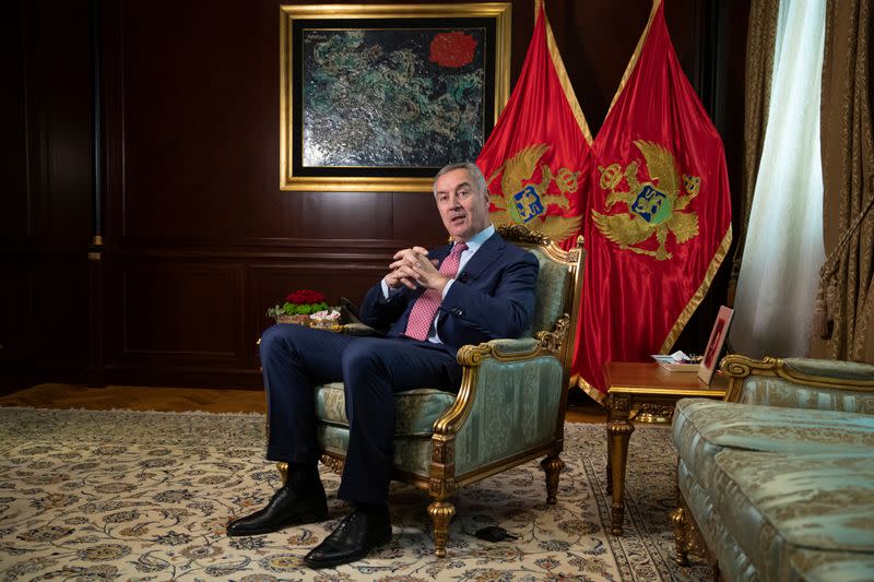 Interview with Montenegro's President Djukanovic in Podgorica