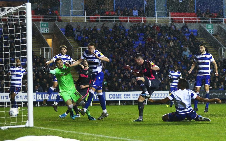 Jack Harrison scores Leeds United's late winner against Reading at the Madejski - Getty Images Europe