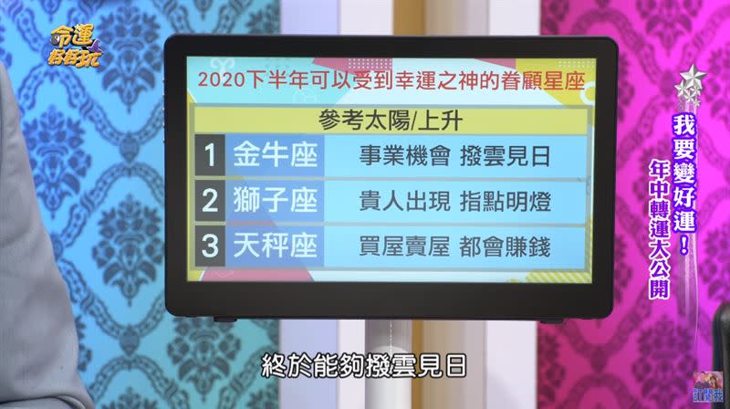 金牛座下半年會撥雲見日。（圖／翻攝自命運好好玩YouTube）