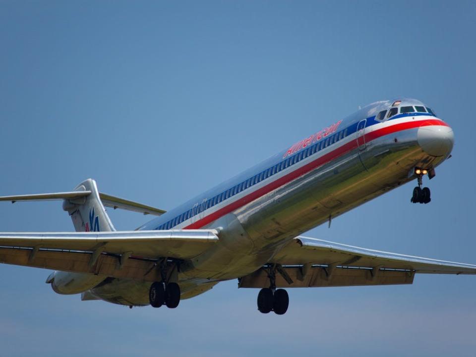 American Airlines MD-80.