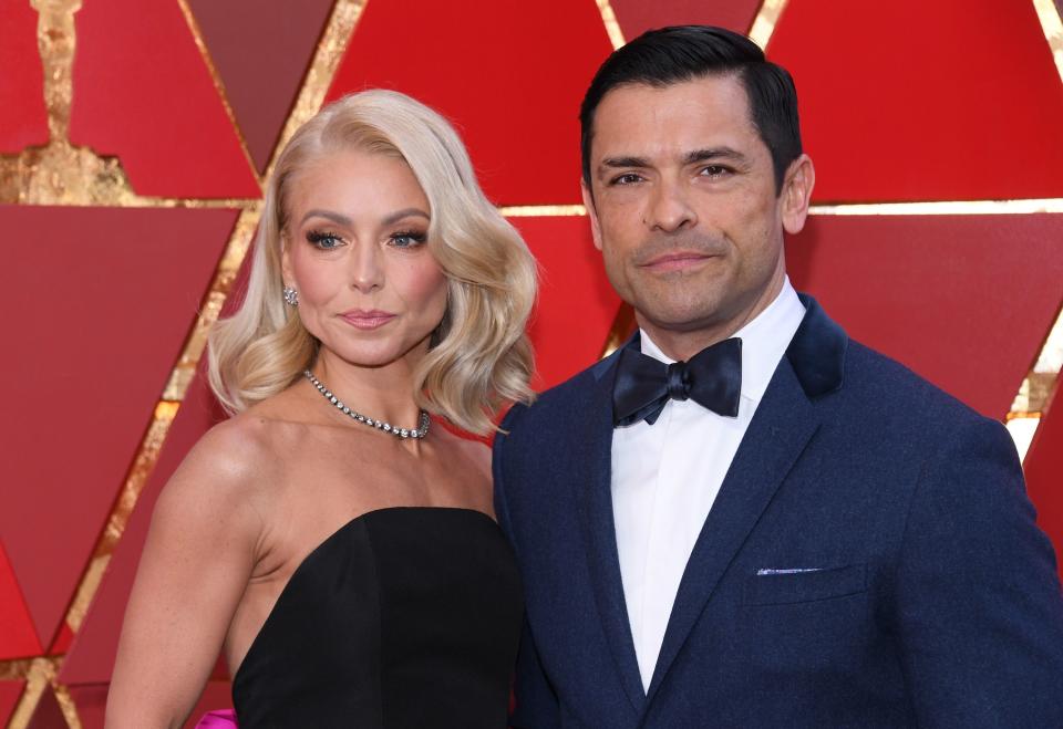 Kelly Ripa and Mark Consuelos on the red carpet