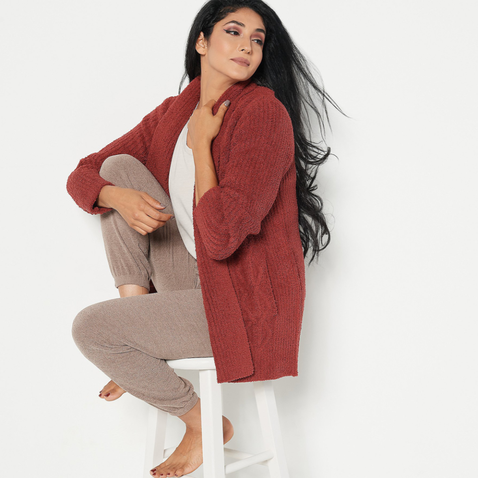 Barefoot Dreams CozyChic cable cardigan