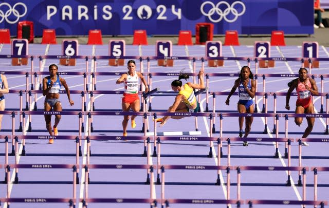 Michelle Jenneke during the hurdles