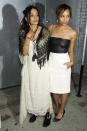 Lisa Bonet, left and her daughter Zoe Kravitz attend CHANEL's The Little Black Jacket Exhibition on Wednesday, June 6, 2012, in New York. (Photo by Charles Sykes/Invision/AP