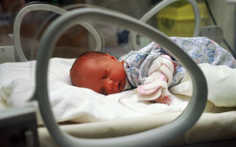 Baby in an incubator - Credit: Getty