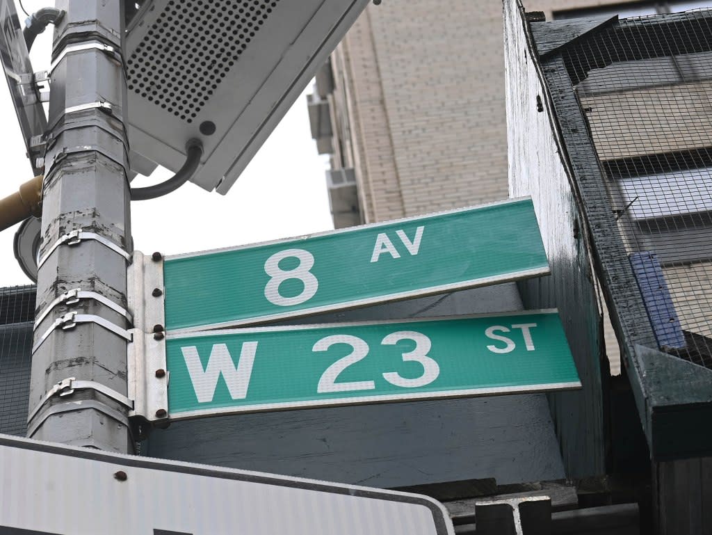 Fans visit the southwest corner of West 23rd and 8th, to recreate the infamous image. Helayne Seidman