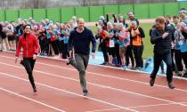 <p>LONDON, ENGLAND – FEBRUARY 05: The Duke and Duchess of Cambridge and Prince Harry join Team Heads Together at a London Marathon Training Day at the Queen Elizabeth Olympic Park on February 5, 2017 in London, England. (Photo by Chris Jackson/Getty Images) </p>