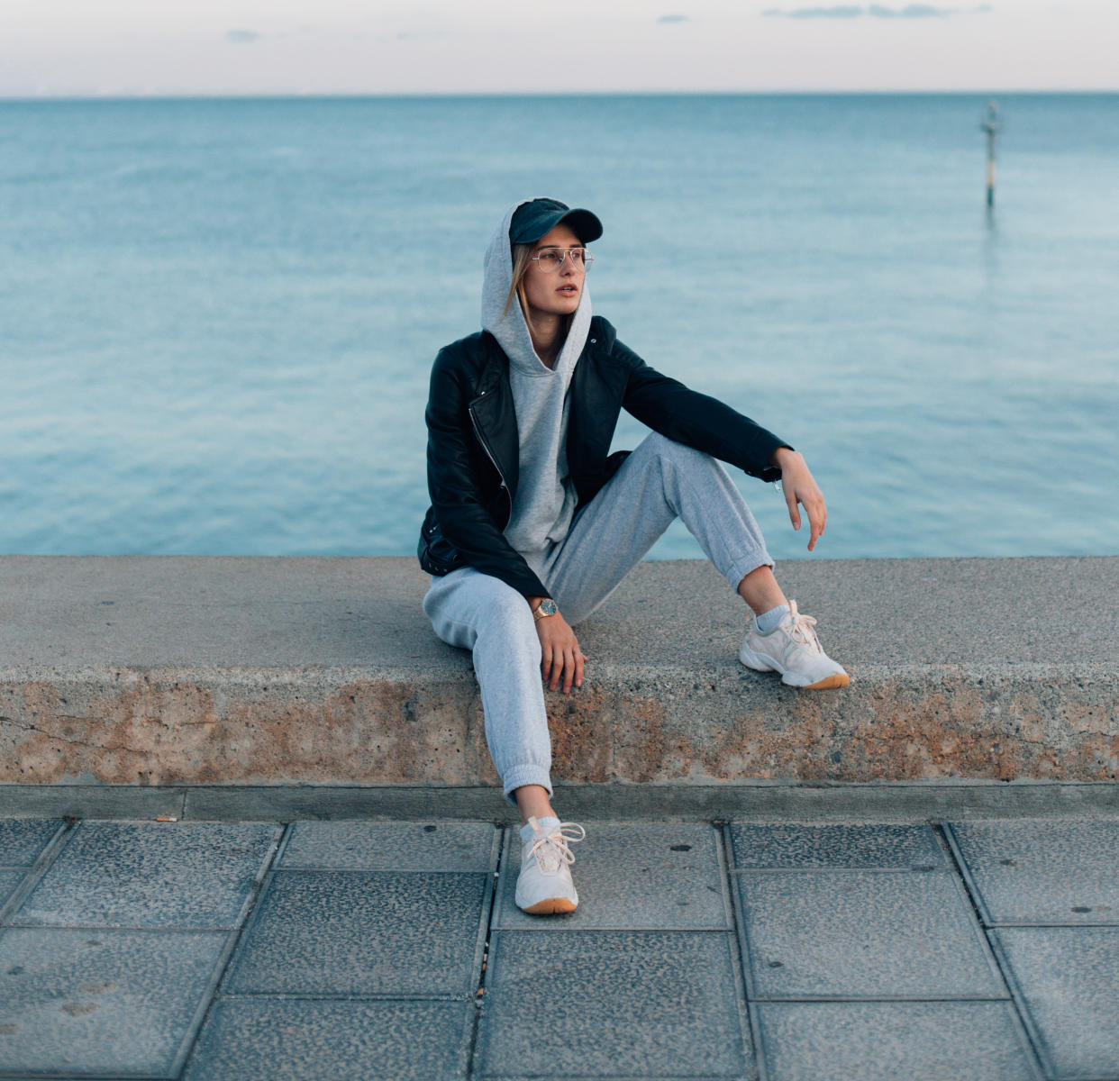 Woman-Wearing-Joggers-Stock-Photo