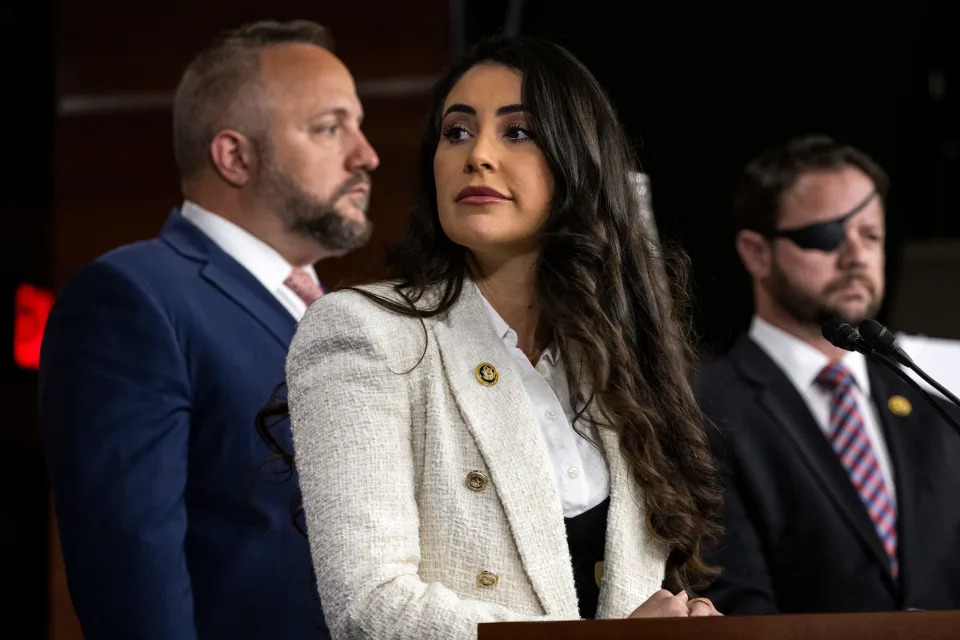 Rep. Anna Paulina Luna, R-Fla., speaks during a press conference on Capitol Hill on June 26, 2024 in Washington, DC.