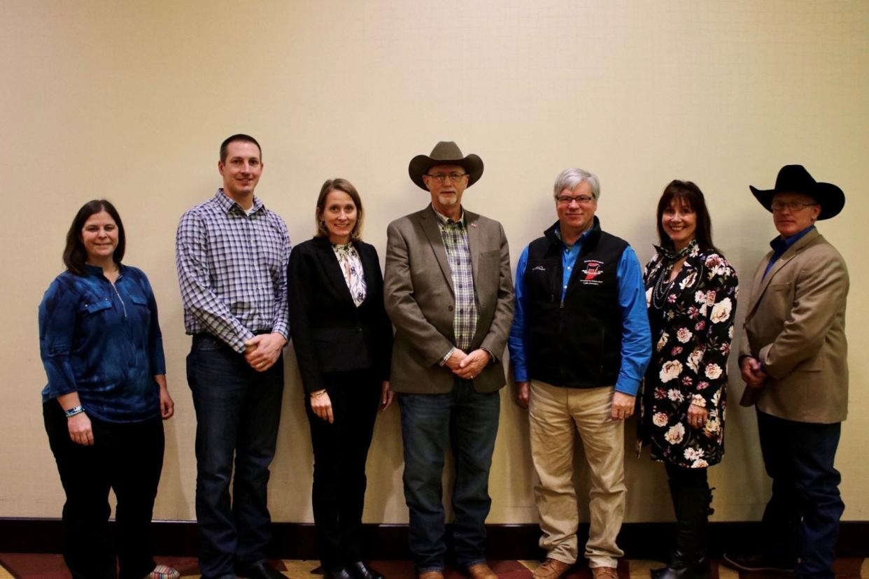 The 2023 IBCA Executive Committee from left to right, Dr. Jennie Hodgen, Andrew Stewart, Jill Duncan, Jeff Sherfield, Keegan Poe, Kelley Sheiss and Tim Schwab